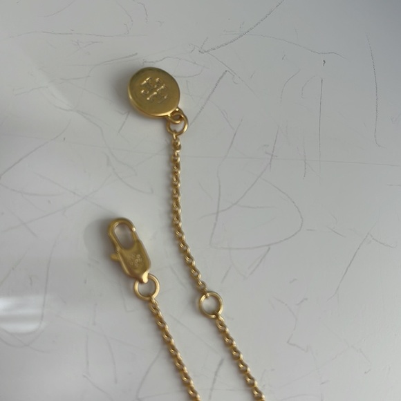 Tory Burch Emerald Green Medallion Necklace - Picture 9 of 11